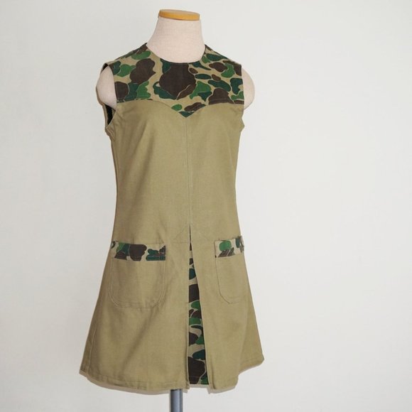 handmade by me :) Dresses & Skirts - HANDMADE Camouflage Dress *followed 1970s pattern